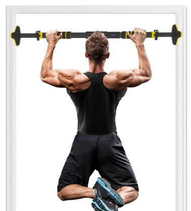 Pull Up Bar Doorway for Home Workout No Screws Chin Up Bar with Locking Mechanism Max Load 200Kg Adjustable (70 to 100 CM)